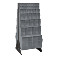 Tip-Out Bins Stand, 23-5/8" W x 16" D x 52" H, 76 Drawers Equipment World