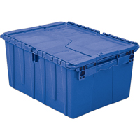 Contenants de distribution Flipak en plastique poly&eacute;thyl&egrave;ne (PE), 11,8" x 9,8" x 7,7", Bleu Equipment World