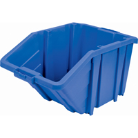 Jumbo Plastic Bin, 15-1/2" W x 13" H x 25" D, Blue, 200 lbs. Capacity Equipment World