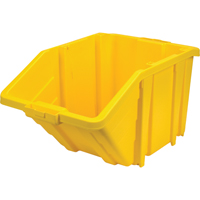 Jumbo Plastic Bin, 15-1/2" W x 13" H x 25" D, Yellow, 200 lbs. Capacity Equipment World