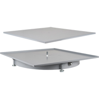 Heavy-Duty Industrial Carousel Drawer Cabinets, Steel, 27-1/2" W x 27-1/2" D x 4" H, Grey Equipment World