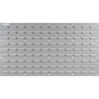 Metal Louvered Panel Bin Support Rack, 32 Bins, 36" W x 1/8" D x 19" H Equipment World