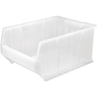 Hulk Containers, 18-1/4" W x 12" H x 23-7/8" D, Clear Equipment World