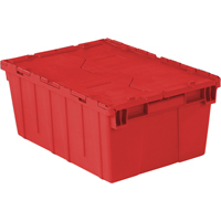 Contenants de distribution Flipak en plastique poly&eacute;thyl&egrave;ne (PE), 21,9" x 15,2" x 9,3", Rouge Equipment World