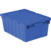Contenants de distribution Flipak en plastique poly&eacute;thyl&egrave;ne (PE), 21,9" x 15,2" x 9,3", Bleu Equipment World