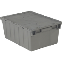 Contenants de distribution Flipak en plastique poly&eacute;thyl&egrave;ne (PE), 21,9" x 15,2" x 9,3", Gris Equipment World