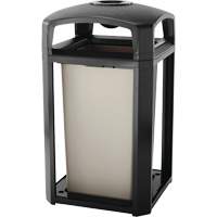 Cendrier et corbeille pour d&eacute;chets de s&eacute;rie classique de s&eacute;rie Landmark, Plastique, Capacit&eacute; 50 gal. US, Hauteur 46-1/2" Equipment World