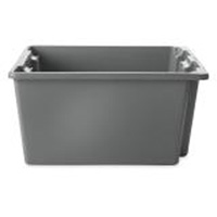 Stack & Nest Palletote Box, 10" x 15.5" x 19.5", Grey Equipment World