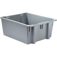 Stack & Nest Palletote Box, 10" x 19.5" x 23.5", Grey Equipment World