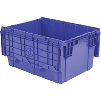 Contenants de distribution Flipak en plastique poly&eacute;thyl&egrave;ne (PE), 27,9" x 20,9" x 15,2", Bleu Equipment World