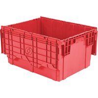 Contenants de distribution Flipak en plastique poly&eacute;thyl&egrave;ne (PE), 27,9" x 20,9" x 15,2", Rouge Equipment World