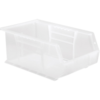 Clear-View Ultra Stack & Hang Bin, 8-1/4" W x 6" H x 13-5/8" D, Clear Equipment World