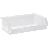 Clear-View Ultra Stack & Hang Bin, 16-1/2" W x 5" H x 10-7/8" D, Clear Equipment World
