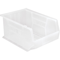 Clear-View Ultra Stack & Hang Bin, 11" W x 8" H x 16" D, Clear Equipment World