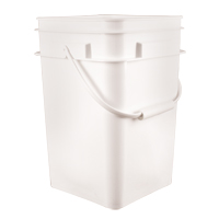 Seau carr&eacute;, Plastique, 4,25 gal. Equipment World