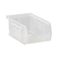 Ultra Stack & Hang Bin, 4-1/8" W x 3" H x 7-3/8" D, Clear Equipment World