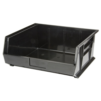 Stack & Hang Bin, 16-1/2" W x 7" H x 14-3/4" D, Black Equipment World