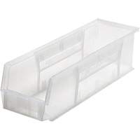 Ultra Stack & Hang Bin, 17-7/8" W x 5" H x 5-1/2" D, Clear Equipment World