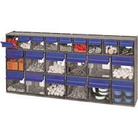 Tilt Bins Unit, 23-5/8" W x 3-5/8" D x 11-1/6" H, 21 Drawers Equipment World