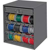 Armoire d'entreposage pour fil et borne, Acier, 1 tiroirs, 15-9/16" x 11-7/8" x 16-3/8", Gris Equipment World