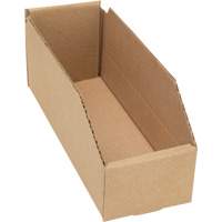 Deep Corrugated Parts Bins, 3-3/4" W x 11-1/4" D x 4-1/2" H, Beige Equipment World