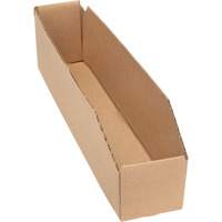 Deep Corrugated Parts Bins, 1-7/8" W x 17-1/8" D x 4-1/2" H, Beige Equipment World