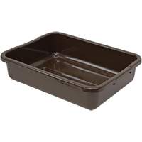 All-Purpose Ribbed-Bottom Storage Tub, 5" H x 15" D x 21" L, Plastic, Brown CG210 | Equipment World