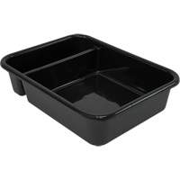 All-Purpose Compartmentalized Storage Tub, 7" H x 15" D x 20" L, Plastic, Black CG218 | Equipment World