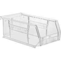Crystal Clear Ultra Bins, 4-1/8" W x 3" H x 7-3/8" D, Clear Equipment World