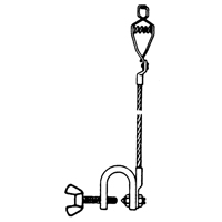 Light-Duty Bonding & Grounding Wire Assemblies - Alligator Clip & Small C-Clamps Equipment World