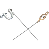 Light-Duty Bonding & Grounding Wire Assemblies - Alligator Clip & Small C-Clamps Equipment World