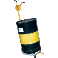 Tilting Drum Dollies, Steel, 1200 lbs. Capacity, 23-1/2" Diameter, Cast Iron Casters Equipment World