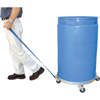 Multi-Tier Drum Dollies, Steel, 900 lbs. Capacity, 23-1/2" Diameter, Rubber Casters Equipment World