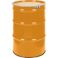 Steel Drums, 55 US gal (45 imp. gal.), Unlined, Orange, Open Top, UN1A2/Y1.5/150, 16 Gauge Equipment World