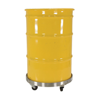 Drum Dollies, Stainless Steel, 800 lbs. Capacity, 23-1/4" Diameter, Rubber Casters Equipment World