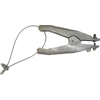 Static Grounding Clamp (GAT Series), Cast Aluminum Body Material, Stainless Steel Cup Point Material, 1 Isolated Point Configuration, 1-1/4" Max. Opening Equipment World