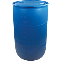Polyethylene Drums, 55 US gal (45 imp. gal.), Closed Top, Blue DC529 | Equipment World