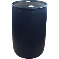 Polyethylene Drums, 55 US gal (45 imp. gal.), Closed Top, Black DC530 | Equipment World