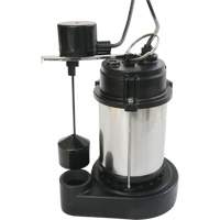 Stainless Steel Housing-Cast Iron Base Sump Pump, 1/3 HP, 3630 GPH Flow Rate Equipment World