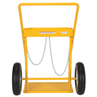 Chariot pour bouteille de gaz, Roues Caoutchouc, Base de 22" la x 14-1/8" lo, 250 lb Equipment World