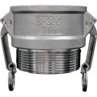 Cam & Groove Coupling, Stainless Steel, Type B, 3/4", Male NPT, 250 PSI Equipment World