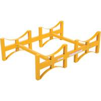 Steel Stackable Drum Rack, 2 Drums, 1600 lbs. Capacity, 45-1/2" W x 29-7/8" D x 12-3/4" H Equipment World