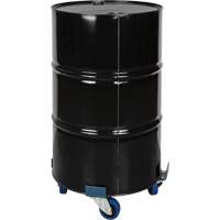 Drum Dolly, Steel, 1400 lbs. Capacity, 24" Diameter, Blue Elastic Casters Equipment World