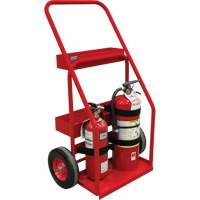 Hot Works Fire Prevention Cart, Semi-Pneumatic Wheels, 17.75" W x 8.9" L Base, 100 lbs. Equipment World