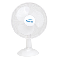 Oscillating Desk Fan with Push Buttons, 16" Diameter, 3 Speeds Equipment World