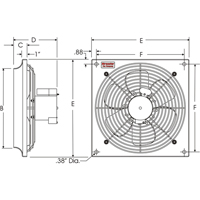 All Purpose Wall Fans, Commercial, 2 Speed, 10" Diameter Equipment World