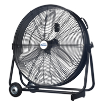 Light Industrial Direct-Drive Slim Drum Fan, Industrial, 3 Speed, 24" Diameter Equipment World