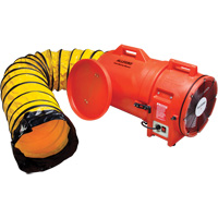 Blower with Canister & Ducting, 1 HP, 1842 CFM Equipment World