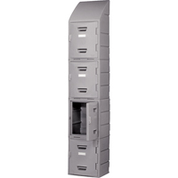 Locker, 15" x 15" x 31", Grey, Assembled Equipment World