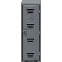 Locker, 12" x 15" x 36", Grey, Assembled Equipment World